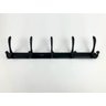 Pendurador Toalha 5 Ganchos de Parede Vintage Retrô Preto - 2