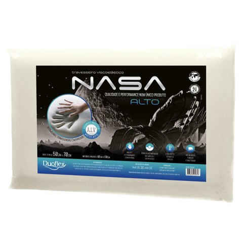 Travesseiro Nasa Alto 50x70x13 Duoflex