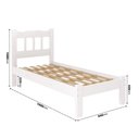Ver imagem 3 de Cama Solteiro Pérola Madeira Maciça Repleta