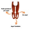 Prendedor com Ganchos 12 unidades Sec+ Krio - Laranja - 2