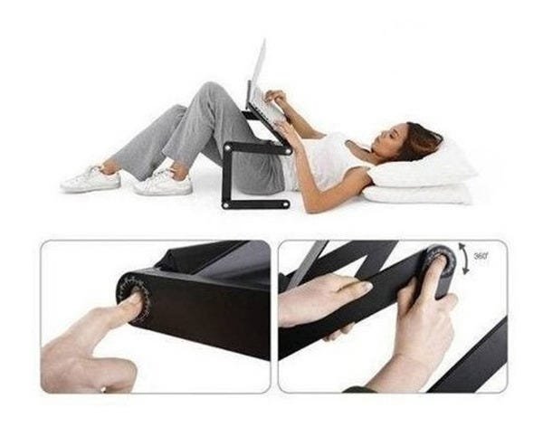 Mesa para Notebook Articulável Cama Multifuncional Dobravel - 4