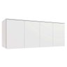 Módulo de Quarto Casal Armário Ponte Aéreo Queen Adapt N543 C/ 4 Portas Branco - Kappesberg - 1