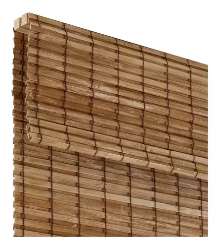 Persiana Romana Bambu Block 180larg X 160alt Natural - Pronta para Instalar - 4