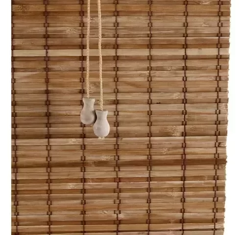 Persiana Romana Bambu Block 180larg X 160alt Natural - Pronta para Instalar - 5