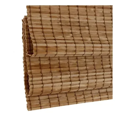 Persiana Romana Bambu Block 180larg X 160alt Natural - Pronta para Instalar - 3