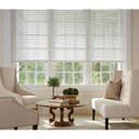 Ver imagem 2 de Persiana Horizontal Faux Wood em PVC 50mm 160larg x 140alt Branca