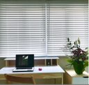 Ver imagem 1 de Persiana Horizontal Faux Wood em Pvc 50mm 120larg X 140alt Branca