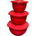 Ver imagem 1 de Tupperware Kit 3 Tigelas para Alimentos Vermelhas
