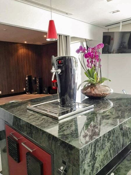 Combo Bartender & Chopeira Smart Preta 220 v + Growler Inox 10 litros - 5