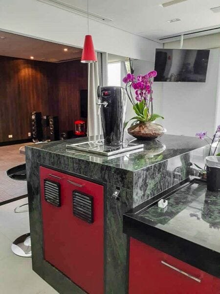 Combo Bartender & Chopeira Smart Preta 220 v + Growler Inox 10 litros - 4