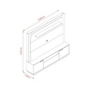 Ver imagem 4 de Estante para TV e Home Theater até 75 Polegadas 200CMX191,5cm Nilo