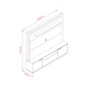 Ver imagem 4 de Estante para TV e Home Theater até 75 Polegadas 200cmx191,5cm Nilo