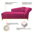 Ver imagem 6 de Kit Diva Recamier Vanessa 185cm Lado Esquerdo e 02 Poltronas Laura Suede - Doce Sonho Móveis RECAMIE