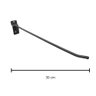 20 Gancho P Painel Canaletado 30cm Arame 5mm Preto - 2