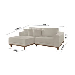 Sofá Cronos 185cm Chaise Lado Esquerdo Meu Sofá Online - 4