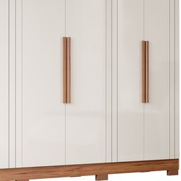 Guarda Roupa 6 Portas Cecília Cinamomo Off White 234cm Panan 234,6cm - 8