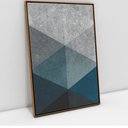 Ver imagem 1 de Quadro Decorativo em Canvas Geométrico Triângulos Inverse TaColado Moldura Flutuante 4,5cm Freijó 12