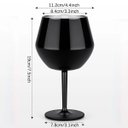 Ver imagem 2 de Taca Copo Termico Inox 2 em 1 Kit 2 Uni Drink Vinho Cocktail Bebida Gelada Resistente Lazer Festa Ev