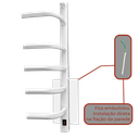 Ver imagem 2 de Toalheiro Térmico Grande Branco 220v Fio Oculto Esquerdo