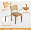 Ver mais imagens de Mesa Alegra 4 Cadeiras Jade 1,20m Linho Cinza Jcm - Cinamomo