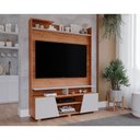 Ver imagem 1 de Home P/ Tv até 55 Pol Master C/ 2 Prateleiras e Pés 135x183cm Cinamomo/off White - Permóbili