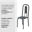 Ver imagem 5 de Cadeiras para Sala de Jantar 6 Unidades Lívia Preto/Floral