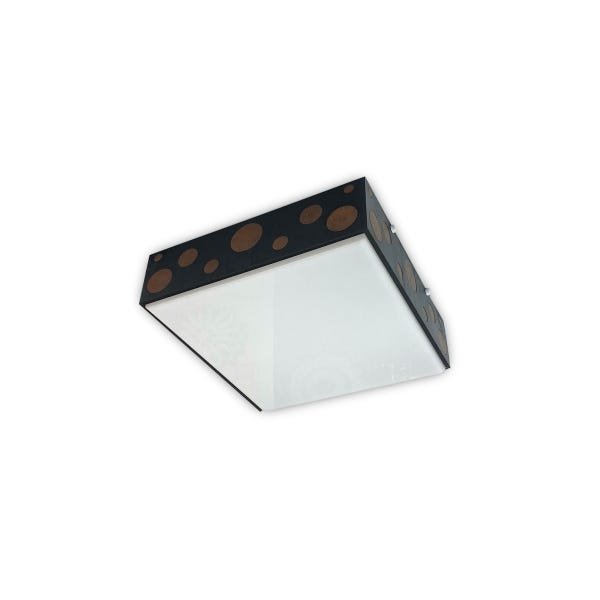 Luminária Plafon Madeira Mariscal Ddek Dsmg 30cm - 5