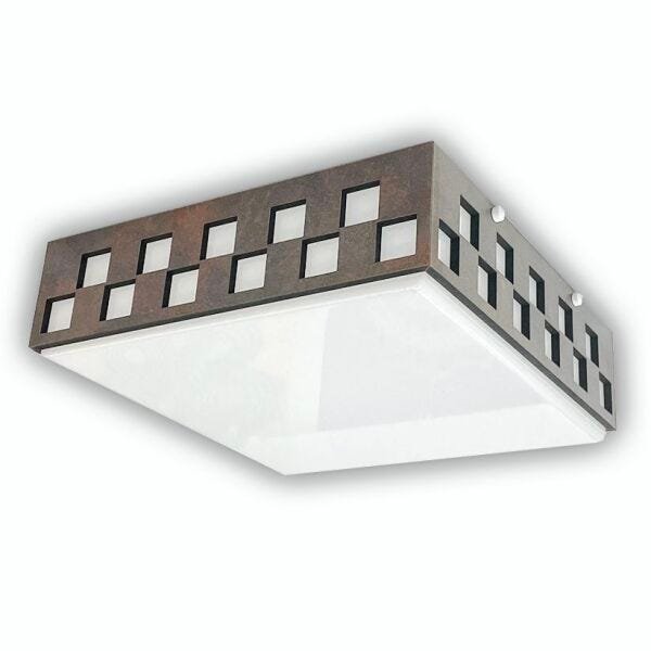 Luminária Plafon Madeira Enseada Ddek Ctsd 50cm - 1