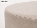 Ver imagem 5 de Puff Orgânico Feijão 80cm para Sala e Quarto Linho Bege