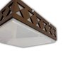 Luminária Plafon Madeira Estaleiro Ddek Bmsd 50cm - 8