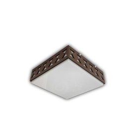 Luminária Plafon Madeira Estaleiro ddek BMSD 20 cm - 6