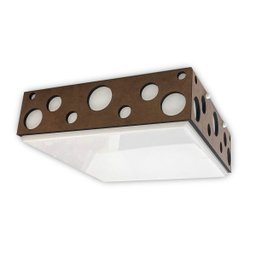 Luminária Plafon Madeira Mariscal Ddek Bmsd 30cm - 1 Luminária Plafon Madeira Mariscal Ddek Bmsd 30cm - 1