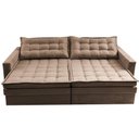 Ver imagem 6 de Sofá sem Caixa Retrátil Baú 2,00m Cama Inbox Secret Suede Velusoft Castor