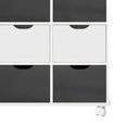Ver imagem 2 de Nicho Organizador Branco com 9 Gavetas Brancas e Pretas - Qmovi