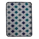 Ver imagem 6 de Jogo de Tapete para Banheiro Pratik 3 Peças Mosaico Azul Oasis