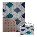 Ver imagem 3 de Jogo de Tapete para Banheiro Pratik 3 Peças Mosaico Azul Oasis