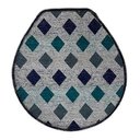 Ver imagem 4 de Jogo de Tapete para Banheiro Pratik 3 Peças Mosaico Azul Oasis