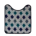 Ver imagem 5 de Jogo de Tapete para Banheiro Pratik 3 Peças Mosaico Azul Oasis