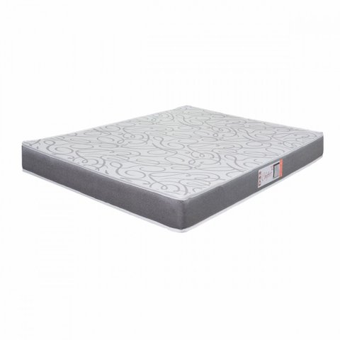 Colchão Viúva Hellen de Espuma D33 Pro Confort 128x188x12cm Cinza Estampado 