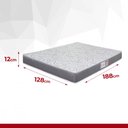 Ver imagem 3 de Colchão Viúva Hellen de Espuma D33 Pro Confort 128x188x12cm Cinza Estampado 