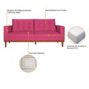 Ver imagem 4 de Sofá 2 Lugares Dubai Suede - Amarena Móveis Cor Pink