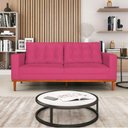 Ver imagem 7 de Sofá 2 Lugares Dubai Suede - Amarena Móveis Cor Pink