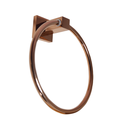 Ver imagem 1 de Porta Toalha Rosto Mão Rose Gold Argola Banheiro Metal Luxo