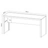 Mesa de Escritório Me4185 180cm Branco - Tecno Mobili - 2