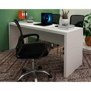 Mesa de Escritório Me4185 180cm Branco - Tecno Mobili