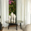 Ver imagem 4 de Trio Vasos de Mesa Califórnia Decoração Cerâmica Bege Petra