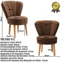 Ver imagem 2 de Conjunto 2 Cadeiras Confortável para Mesa de Jantar Decor Cozinha Tecido Veludo