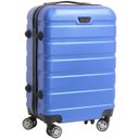 Ver imagem 4 de Mala de Viagem Rígida em Abs 4 Rodinhas 360º com Cadeado - Azul