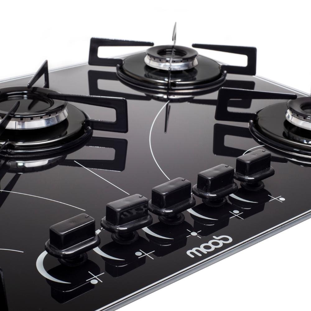 Cooktop a Gás 5 Bocas Moob Ultra Chama Com Acendimento Automatico - Bivolt - 1