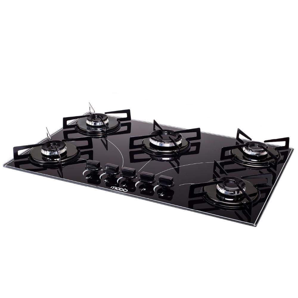 Cooktop a Gás 5 Bocas Moob Ultra Chama Com Acendimento Automatico - Bivolt - 4